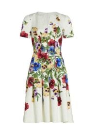 Shop Oscar de la Renta Degrad Pansy Cloqu Dress at Saks Fifth Avenue