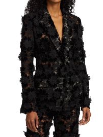 Shop Oscar de la Renta Velvet Guipure Fitted Jacket at Saks Fifth Avenue