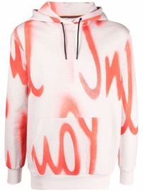 Shop PAUL SMITH logo-print drawstring hoodie with Express Delivery - at Farfetch