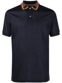 Shop PAUL SMITH stripe collar polo shirt with Express Delivery - at Farfetch