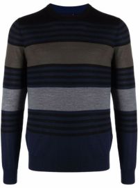 Shop PS Paul Smith colour-block striped jumper with Express Delivery - at Farfetch