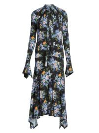 Shop Paco Rabanne Floral Tieneck Maxi Dress at Saks Fifth Avenue