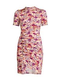 Shop Paco Rabanne Pansy Floral Bodycon Mini-Dress at Saks Fifth Avenue