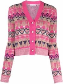 Shop Paco Rabanne jacquard knit cardigan with Express Delivery - at Farfetch