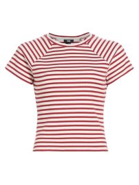 Shop Paige Bijou Striped Rib-Knit Crewneck T-Shirt at Saks Fifth Avenue