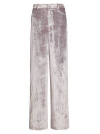 Shop Paige Chateau Velvet Wide-Leg Pants at Saks Fifth Avenue