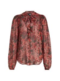 Shop Paige Elynne Floral Tie-Neck Blouse at Saks Fifth Avenue