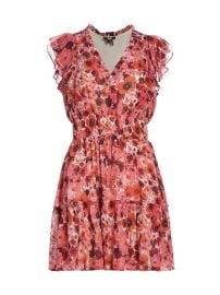 Shop Paige Muriel Floral Silk Chiffon Minidress at Saks Fifth Avenue