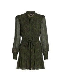 Shop Paige Vittoria Paisley Silk Mini Dress at Saks Fifth Avenue