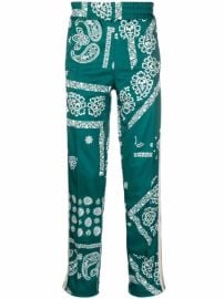 Shop Palm Angels bandana-print track pants with Express Delivery - at Farfetch