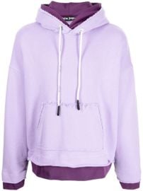 Shop Palm Angels double-layer hoodie with Express Delivery - at Farfetch