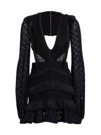 Shop PatBO Fringe Cut-Out Minidress at Saks Fifth Avenue