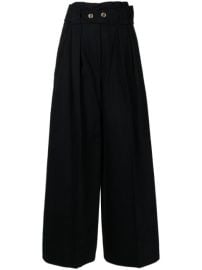 Shop Patou high-waist belted trousers with Express Delivery - at Farfetch