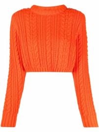 Shop Philosophy Di Lorenzo Serafini cable-knit wool jumper with Express Delivery - at Farfetch