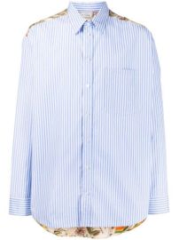 Shop Pierre-Louis Mascia mix-print shirt with Express Delivery - at Farfetch