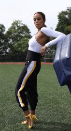 Shop Pittsburgh Steelers Striped Jogger Kiya Tomlin at Kiya Tomlin