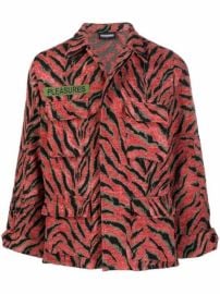 Shop Pleasures animal-print shirt jacket with Express Delivery - at Farfetch