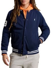 Shop Polo Ralph Lauren Cotton-Blend Baseball Jacket at Saks Fifth Avenue