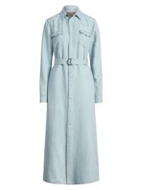 Shop Polo Ralph Lauren Denim Midi Shirtdress at Saks Fifth Avenue