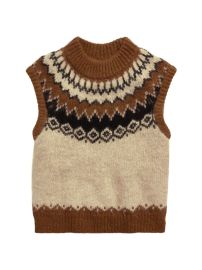 Shop Polo Ralph Lauren Fairisle Wool-Blend Sweater Vest at Saks Fifth Avenue