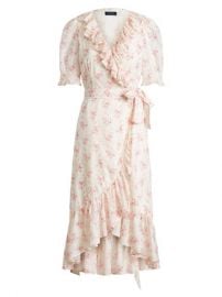 Shop Polo Ralph Lauren Floral-Print Cotton Wrap Dress at Saks Fifth Avenue