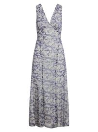 Shop Polo Ralph Lauren Floral-Print V-Neck Midi Dress at Saks Fifth Avenue