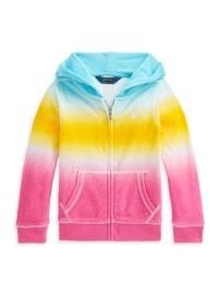 Shop Polo Ralph Lauren Little Girls Ombr Terry Full-Zip Hoodie at Saks Fifth Avenue