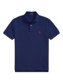 Shop Polo Ralph Lauren Mesh Classic-Fit Polo Shirt at Saks Fifth Avenue