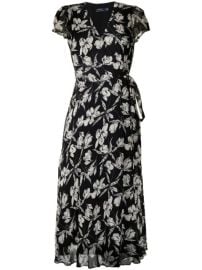 Shop Polo Ralph Lauren floral-print wrap maxi dress with Express Delivery - at Farfetch