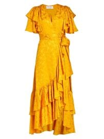 Shop Prabal Gurung Ruffle Wrap Dress at Saks Fifth Avenue