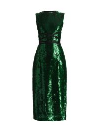 Shop Prabal Gurung Sequin-Embroidered Sheath Midi-Dress at Saks Fifth Avenue