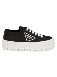 Shop Prada Lug-Sole Platform Sneakers at Saks Fifth Avenue