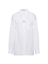 Shop Prada Poplin Shirt at Saks Fifth Avenue