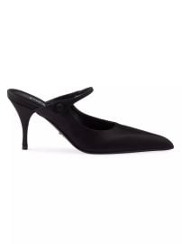 Shop Prada Satin High Heeled Mules at Saks Fifth Avenue