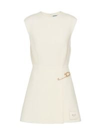 Shop Prada Washed Twill Minidress at Saks Fifth Avenue