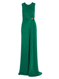 Shop Proenza Schouler Beaded Pin-Embellished Maxi Dress at Saks Fifth Avenue