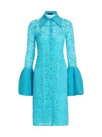 Shop Proenza Schouler Bell-Sleeve Lace Dress at Saks Fifth Avenue