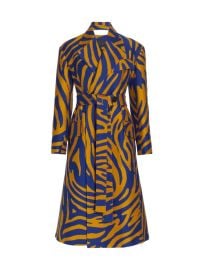 Shop Proenza Schouler Belted Zebra Pattern Coat at Saks Fifth Avenue