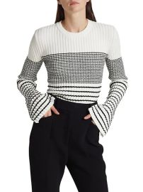 Shop Proenza Schouler Boucl Ministripe Sweater at Saks Fifth Avenue