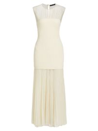 Shop Proenza Schouler Mixed-Media Floor-Length Dress at Saks Fifth Avenue