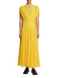 Shop Proenza Schouler Semi-Sheer Pleated Maxi Dress at Saks Fifth Avenue