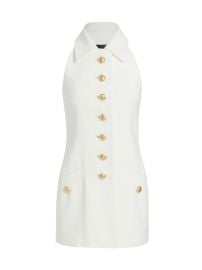 WornOnTV Olivia Perez s white long vest with gold buttons on