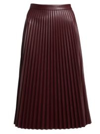 Shop Proenza Schouler White Label Faux Leather Pleated Midi-Skirt at Saks Fifth Avenue