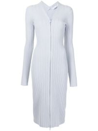 Shop Proenza Schouler White Label ribbed knitted cardigan dress with Express Delivery - at Farfetch