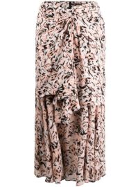 Shop Proenza Schouler abstract animal print layered skirt with Express Delivery - at Farfetch