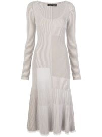 Shop Proenza Schouler patchwork knitted dress with Express Delivery - at Farfetch