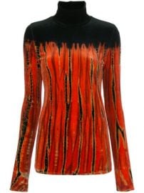 Shop Proenza Schouler tie-dye velvet turtleneck top with Express Delivery - at Farfetch