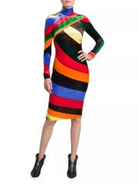 Shop Pucci Velvet Turtleneck Knee-Length Dress at Saks Fifth Avenue