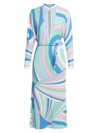 Shop Pucci Very Vivara Crepe Belted Kaftan at Saks Fifth Avenue