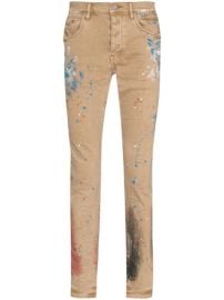 Shop Purple Brand paint-splatter slim-fit jeans with Express Delivery - at Farfetch